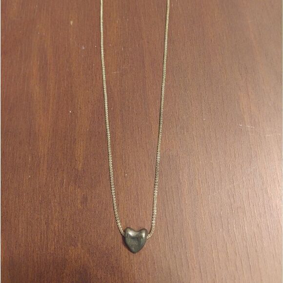 2/$20 Soho Design Antiqued Silver Heart Necklace - Picture 2 of 8